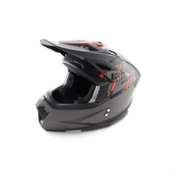 Шлем (кроссовый) Ataki MX801 Strike (оранжевый/черный матовый)