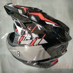 Шлем (кроссовый) Ataki MX801 Strike (красны/черный глянцевый)