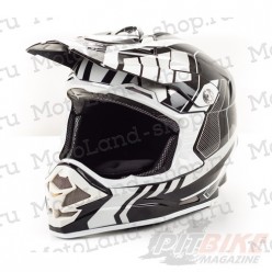 Шлем (кроссовый) HIZER B6195 black/white