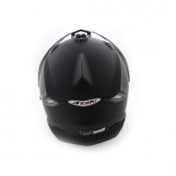 Шлем (мотард) Ataki FF802 Solid (Черны матовый)