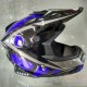 Шлем (кроссовый) Ataki MX801 Strike (синий/черный глянцевый)