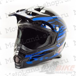 Шлем (кроссовый) HIZER B6196 black/blue
