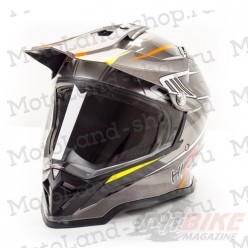 Шлем (Мотард) HIZER B6197-1 light gray