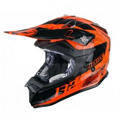 Шлем (кроссовый) JUST1 J32 PRO Kick оранжевый глянцевый