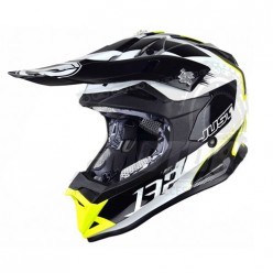 Шлем (кроссовый) JUST1 J32 PRO Kick белый/желтый/черный