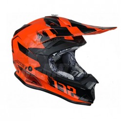 Шлем (кроссовый) JUST1 J32 PRO Kick оранжевый глянцевый